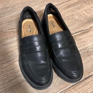 Women’s Clarks Classic Black Loafers
